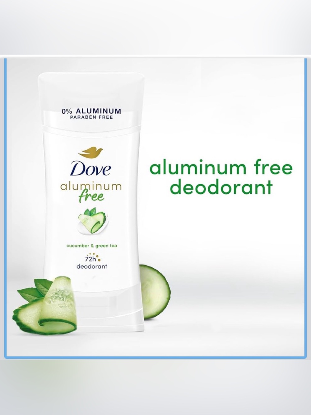 2 pack Dove cucumber deodorant set